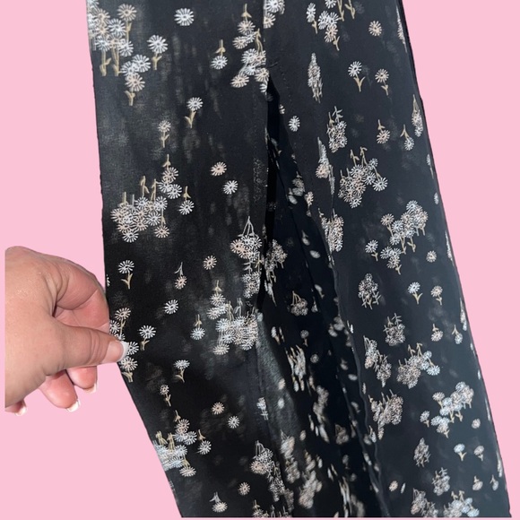 BP Sleeveless button down long sheer collared duster Sz S Black - Picture 2 of 6